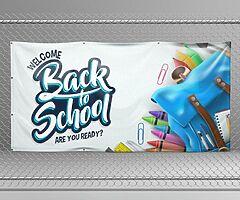 PVC banner, free delivery £55