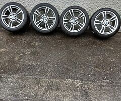 Bmw 18inch genuine alloy wheels with new Bridgestone tyres for sale