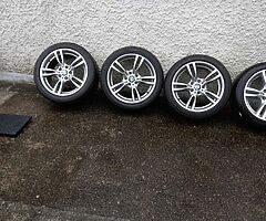 Bmw 18inch genuine alloy wheels with new Bridgestone tyres for sale
