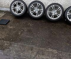 Bmw 18inch genuine alloy wheels with new Bridgestone tyres for sale