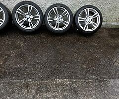 Bmw 18inch genuine alloy wheels with new Bridgestone tyres for sale - Image 4/4