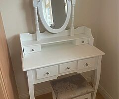 Dressing table and chair