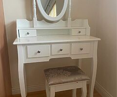 Dressing table and chair