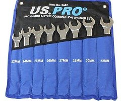BRAND NEW 8PCS JUMBO METRIC COMBINATION WRENCH SET