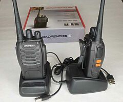 2pcs Set Walkie Talkies Long Range New In Box With Accesories