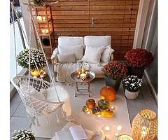MACRAME SWING CHAIR + CUSHIONS - DELIVERY  - Image 7/9