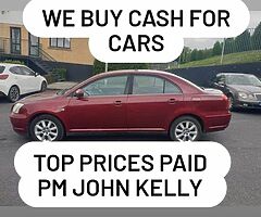 We buy cash for cars