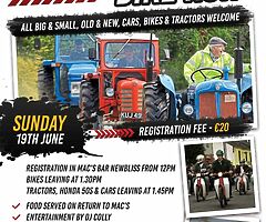 Tractor and bike run