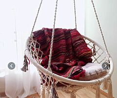 MACRAME SWING CHAIR + CUSHIONS / DELIVERY  - Image 4/10