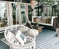 MACRAME SWING CHAIR + CUSHIONS / DELIVERY  - Image 6/10