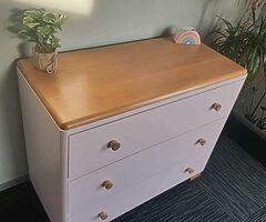 Solid lowboy drawers