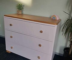 Solid lowboy drawers