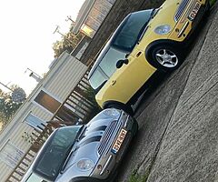 Two mini coopers for swaps open to all offers