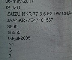 05 isuzu nkr 3.0