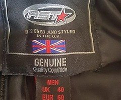 Rst leather biker trousers
