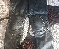 Rst leather biker trousers