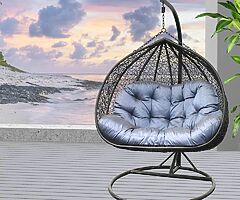 Double Egg Rattan Swing Chair / Delivery 