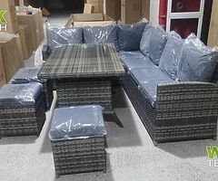 10 Seater Garden Rattan Furniture Set - Brand New - DELIVERY 