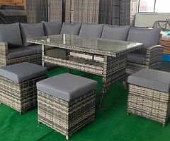 10 Seater Garden Rattan Furniture Set - Brand New - DELIVERY 