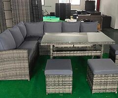 10 Seater Garden Rattan Furniture Set - Brand New - DELIVERY 