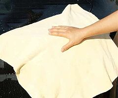 25 eur Genuine Chamois Leather for Car Drying Car Wash Shammy Cloth for Cleaning (L/90x60cm)