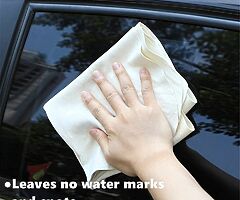 25 eur Genuine Chamois Leather for Car Drying Car Wash Shammy Cloth for Cleaning (L/90x60cm)