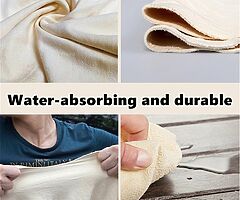 25 eur Genuine Chamois Leather for Car Drying Car Wash Shammy Cloth for Cleaning (L/90x60cm) - Image 5/6