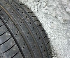 Volvo 17inch genuine alloy wheels with good tyres for sale - Image 4/5