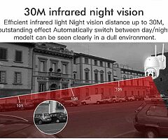 IP Camera Smart Wifi System Video Surveillance Dome Ptz  No Receiver Needed - Image 5/10