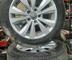 VW golf alloys new tyres