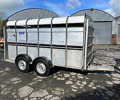 2008 12ft ifor Williams cattle  Trailer with decks NO VAT - Image 3/9