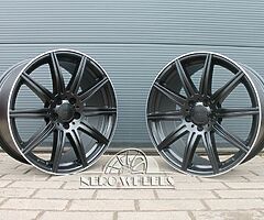 Mercedes E63 AMG 10 spoke alloy wheels 19'' 5x112 - Image 5/10