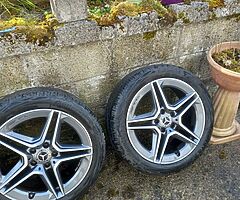 Mercedes 18inch genuine AMG alloy wheels with good tyres for sale - Image 4/5