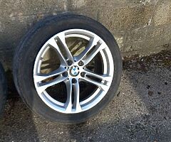 Bmw f10 18inch genuine alloy wheels with tyres for sale
