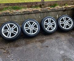 Audi A6 sline 18inch genuine alloy wheels with good tyres for sale