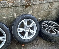Audi vw 17inch genuine alloy wheels with good tyres for sale - Image 4/6