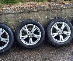 Audi vw 17inch genuine alloy wheels with good tyres for sale - Image 6/6