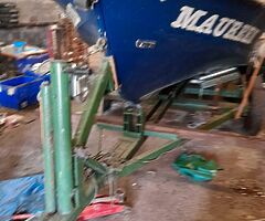 Boat motor and trailer