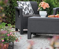 ‼️ brand New Patio-Garden Furniture Set Rattan-effect