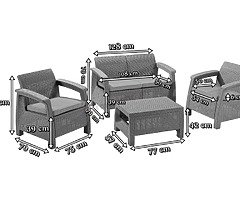 ‼️ brand New Patio-Garden Furniture Set Rattan-effect - Image 5/6