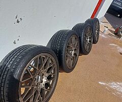 Bbs 666 style alloys 29 5x112 staggered - Image 6/7