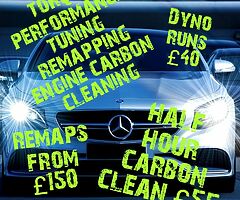 Remapping engine carbon cleaning Dyno