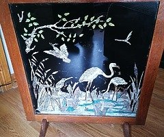 Fire screen and mirror