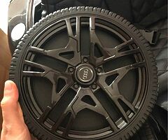 Licensed Black Audi R8 Spyder Battery Ride On Car