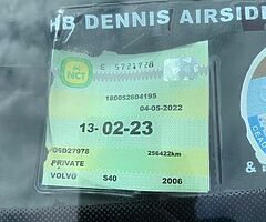 Volvo S40 **NCT 02/23**