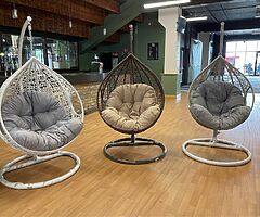 EGG SWING CHAIR + XXL CUSHIONS  - DELIVERY 