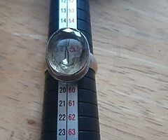 Ladies silver ring