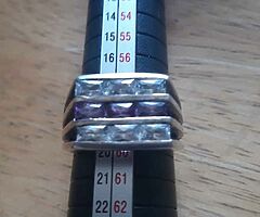 Ladies silver ring