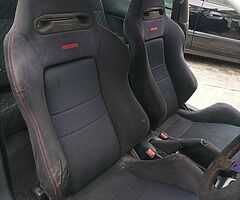 Black dc2 recaros