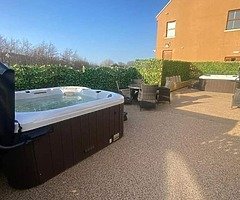 Resin bound and granite resin spray